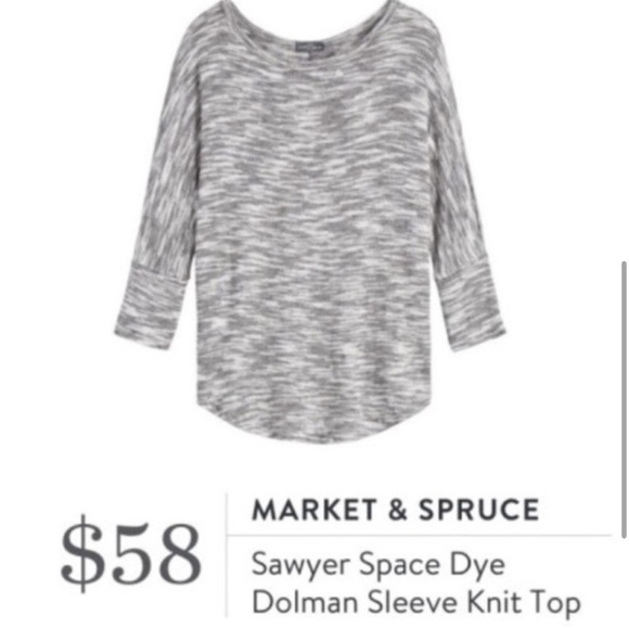 Market & Spruce lightweight sweater XL dolman sleeve space dye - Picture 1 of 7